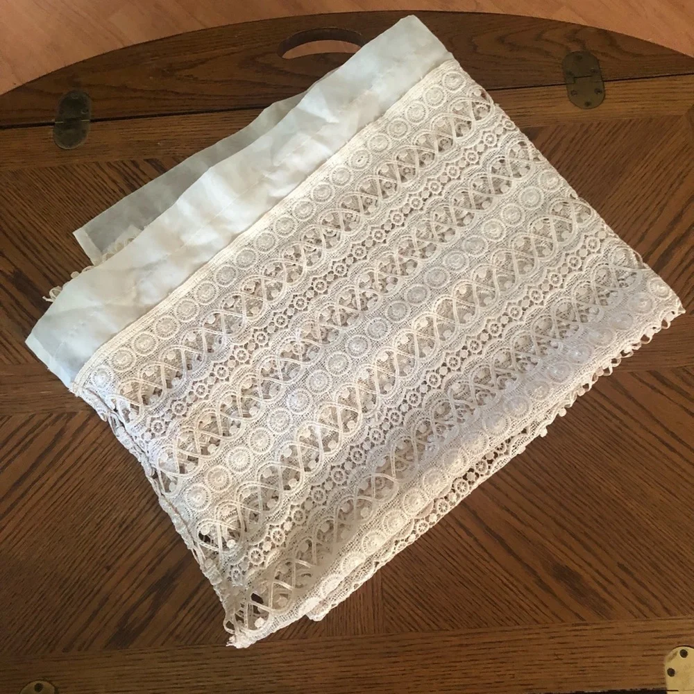 Vintage Lace Curtain Panel